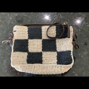 Anthropology Malarmi summer straw wrist bag